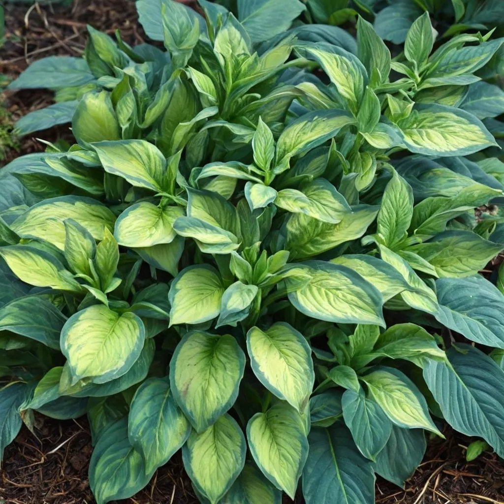 Hosta x hybrida 'Captain Kirk'