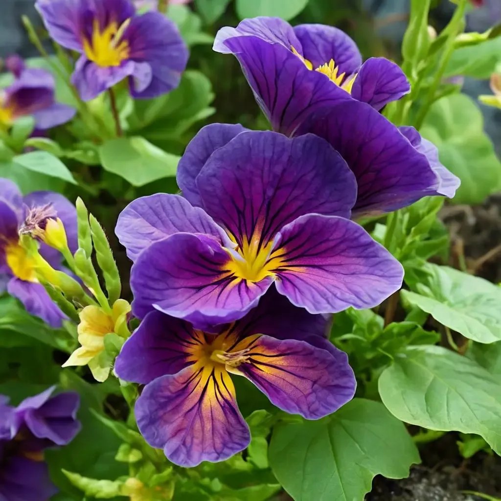 Viola cornuta 'Northern Lights'