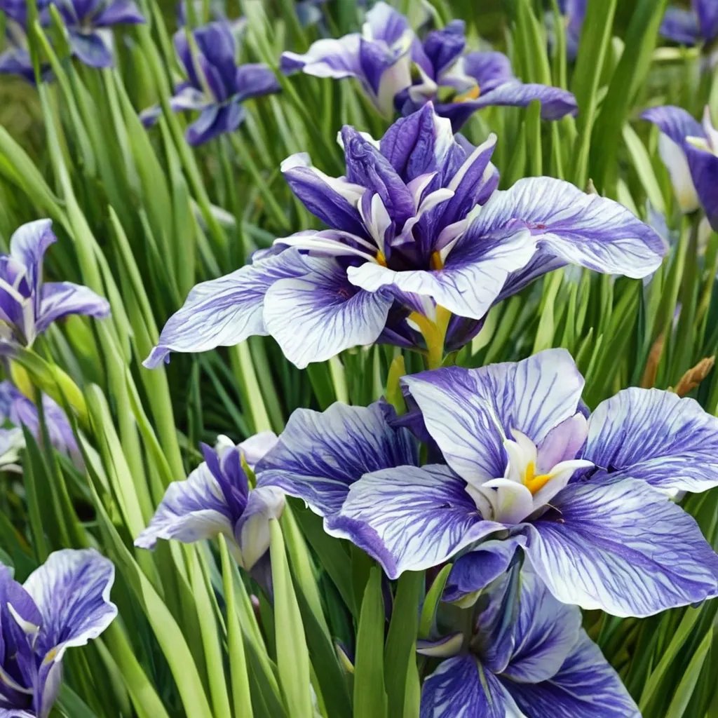 Iris ensata 'Tora Tora'