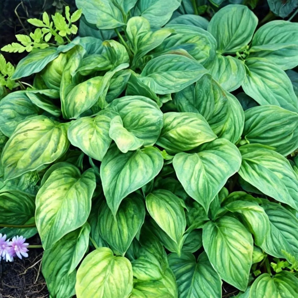 Hosta x hybrida 'Holy Mole'