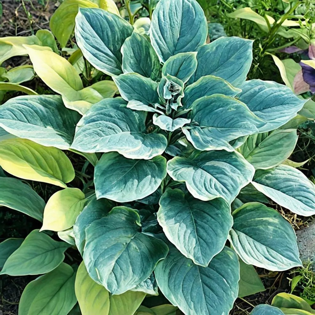 Hosta x hybrida 'Waukon Water'