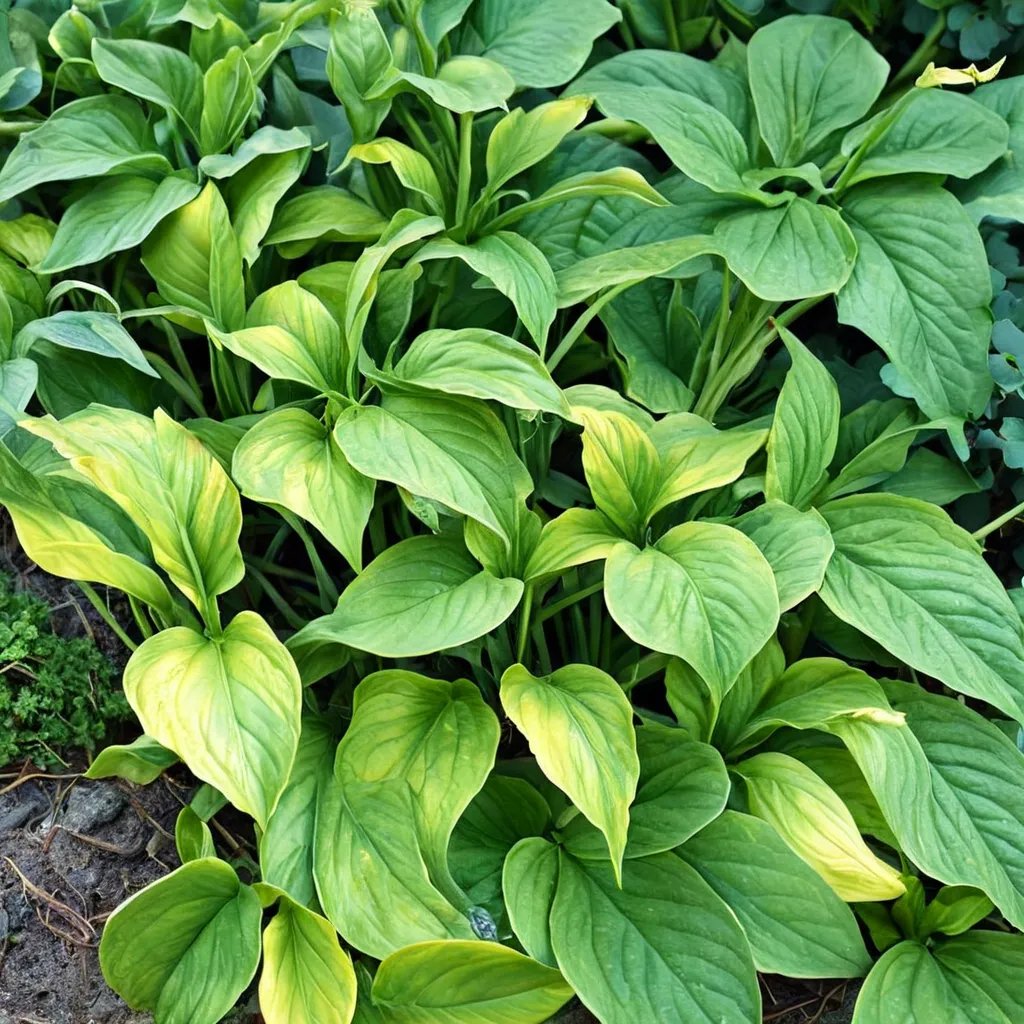 Hosta x hybrida 'Emerald Crust'