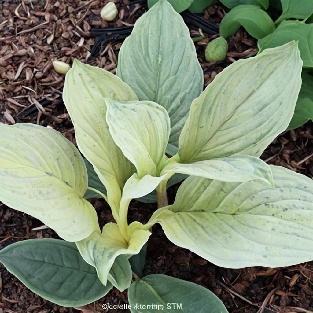 Hosta x hybrida 'Spring Ghost'