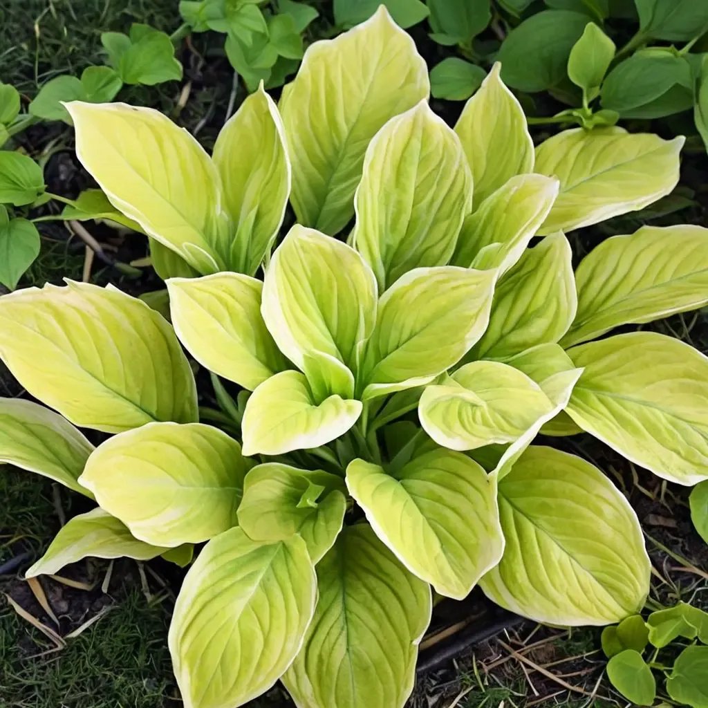 Hosta plantaginea 'Saint Elmo's Fire'