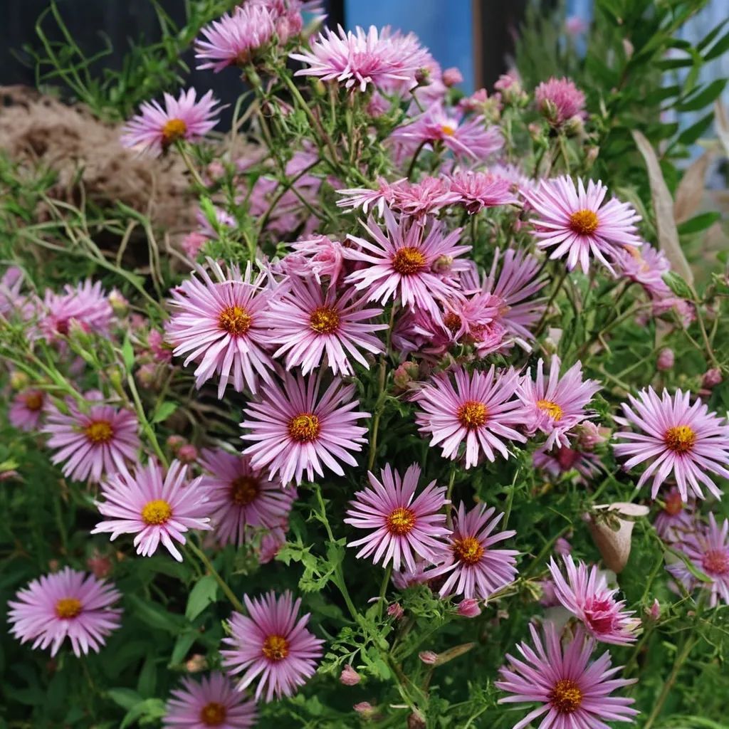 Symphyotrichum novae-angliae 'Harringtons Pink'