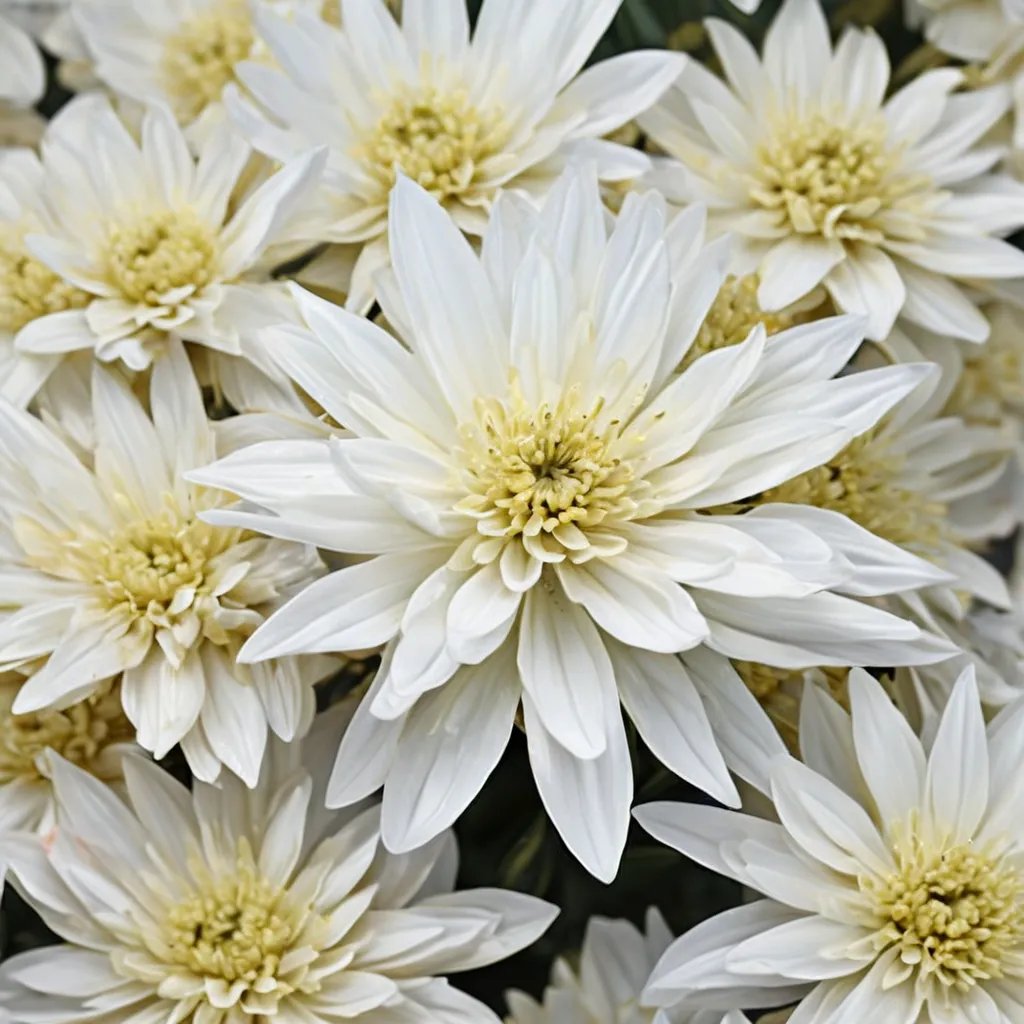 Chrysanthemum x morifolium 'White'