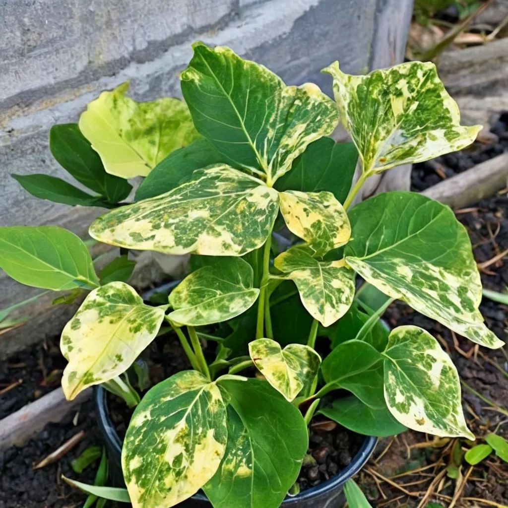 Colocasia esculenta 'Yellow Splash'