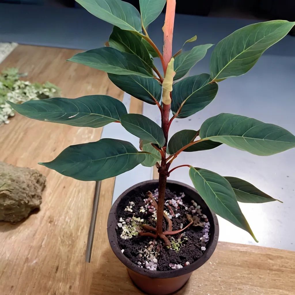 Amorphophallus atroviridis 'Red Sox'