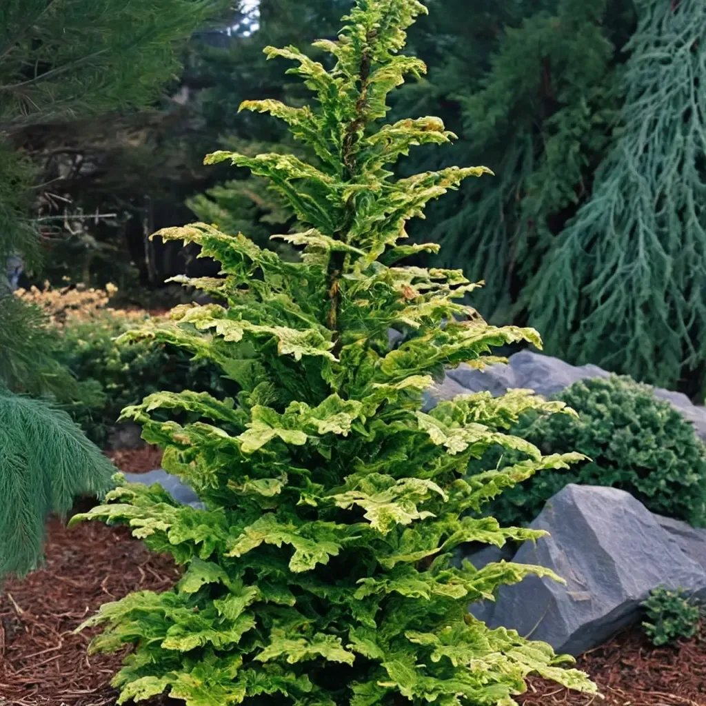 Chamaecyparis obtusa 'Fernspray Gold'