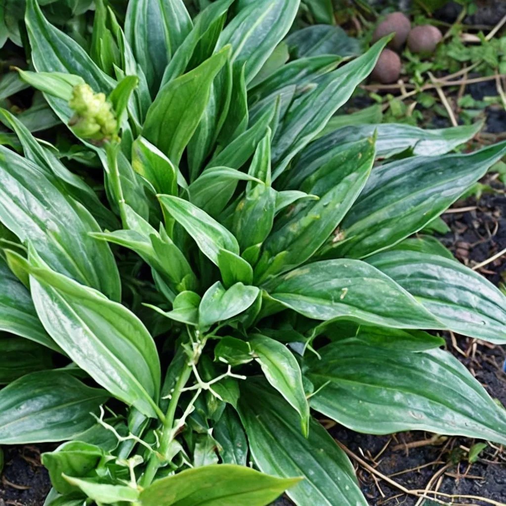 Hosta x hybrida 'Leather Sheen'