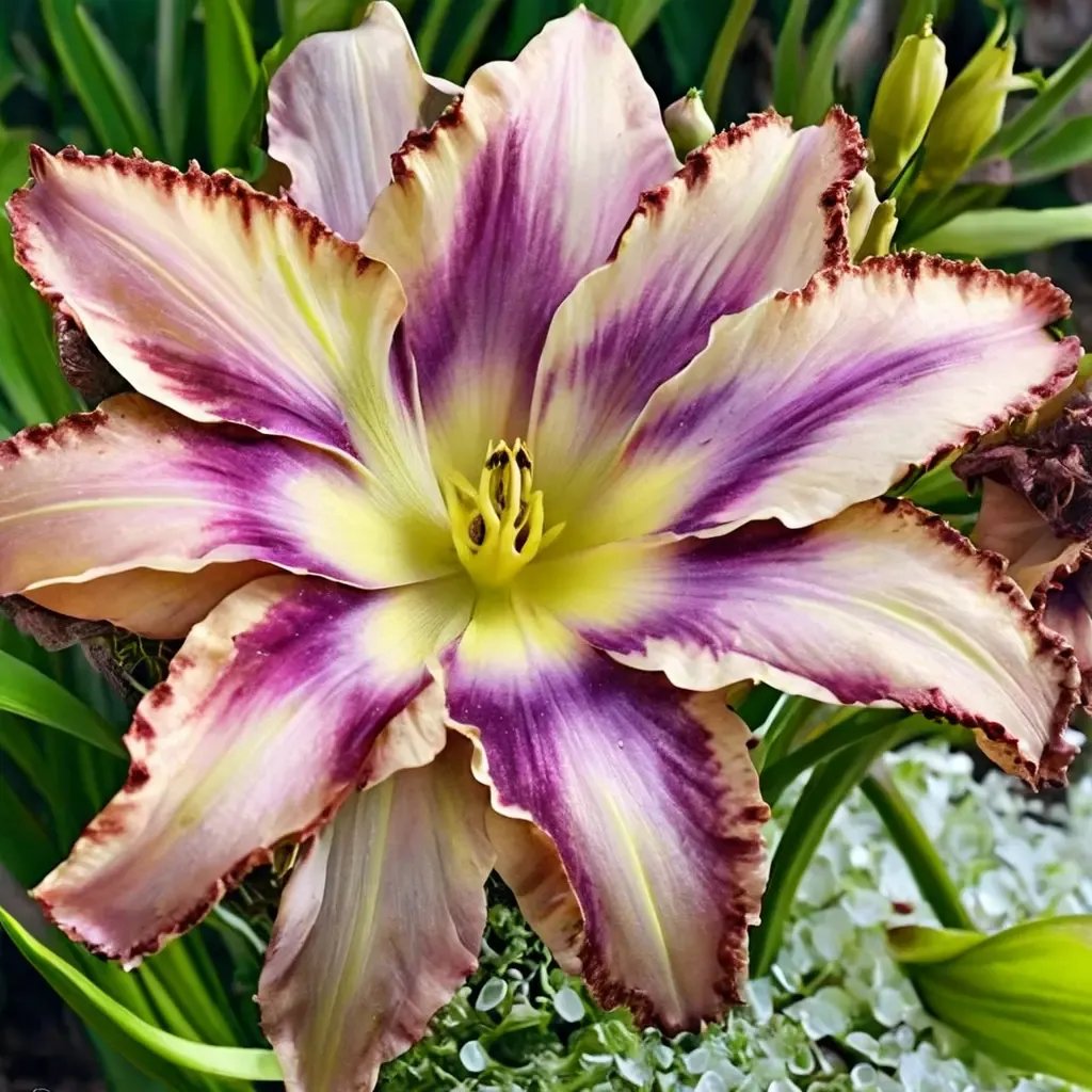 Hemerocallis x hybrida 'Handwriting On The Wall'