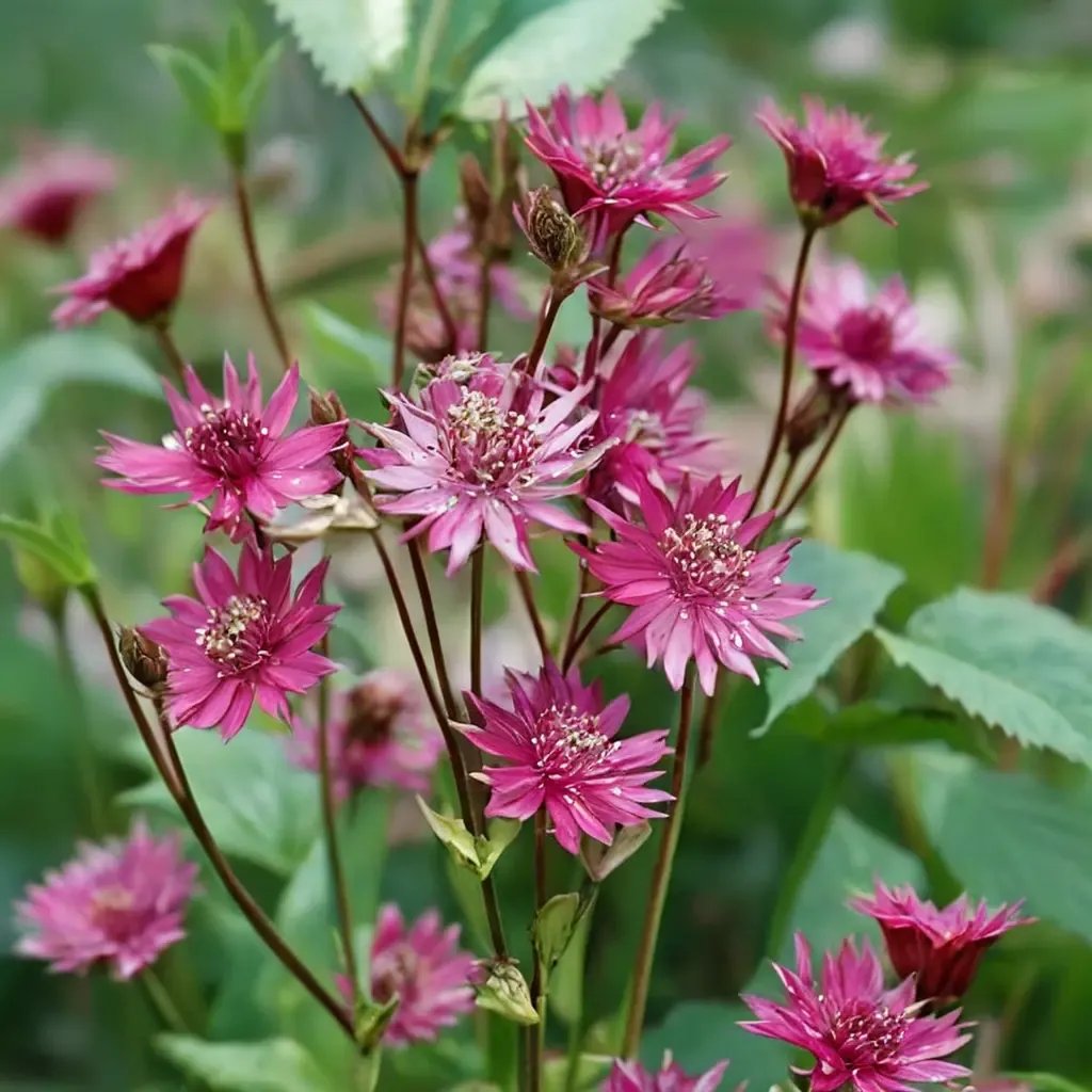Astrantia major 'Claret'