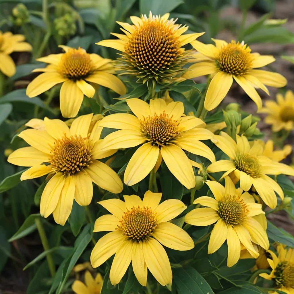 Echinacea purpurea 'Lemon Yellow Improved'