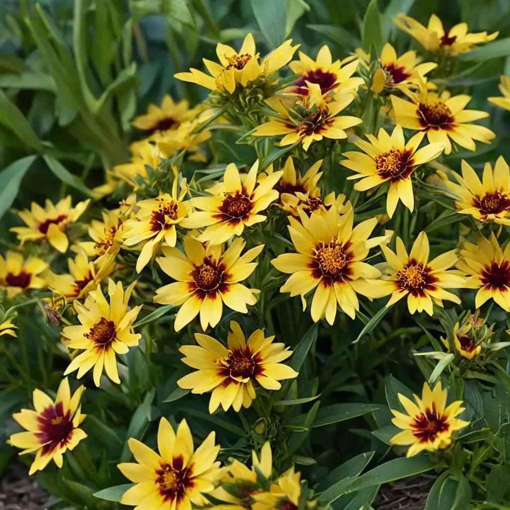 Coreopsis tinctoria 'UPTICK Yellow Red'