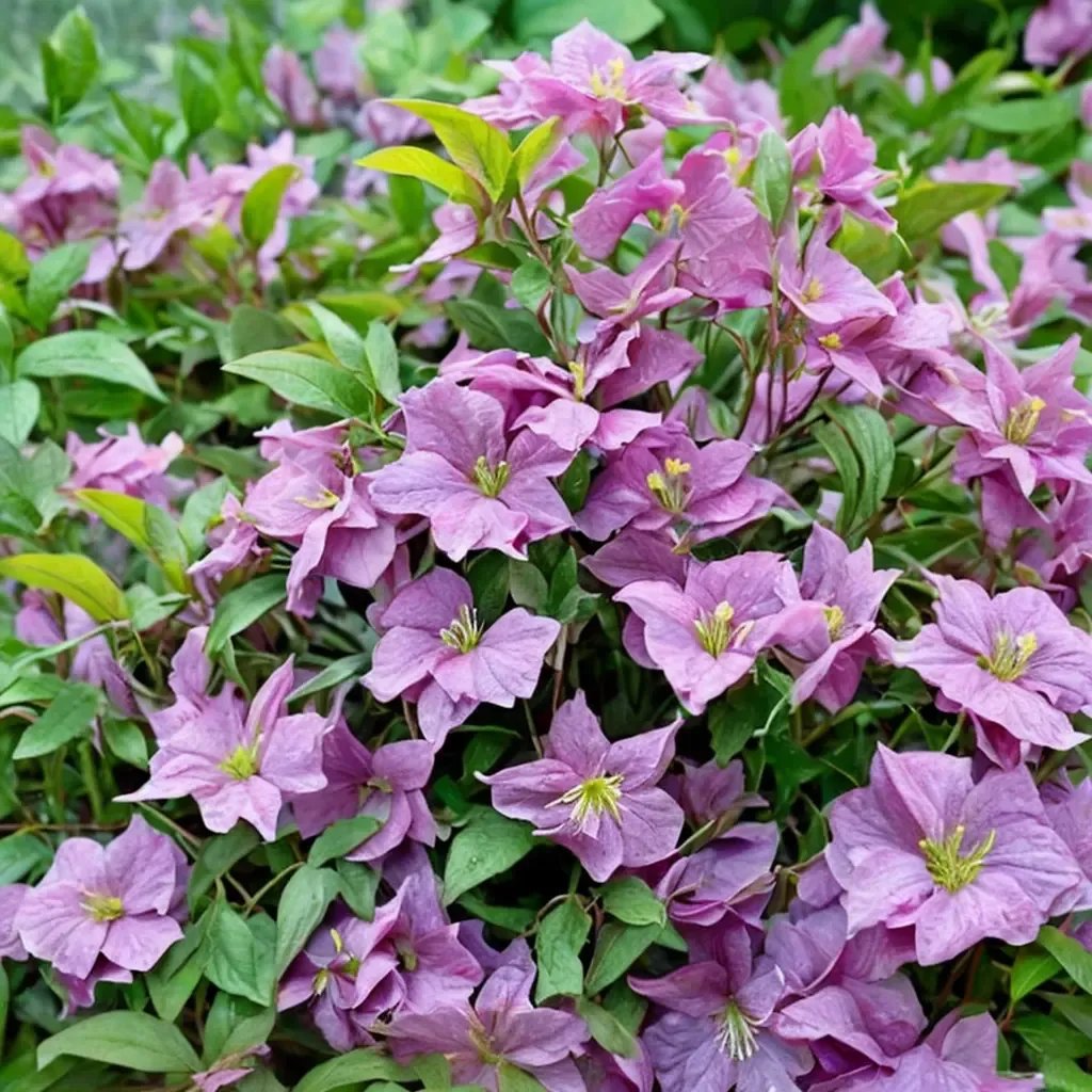 Clematis viticella 'Mazurek'