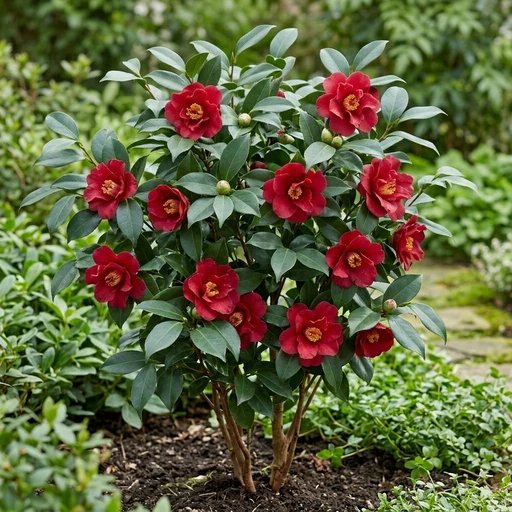 Camellia japonica 'Blood Of China'