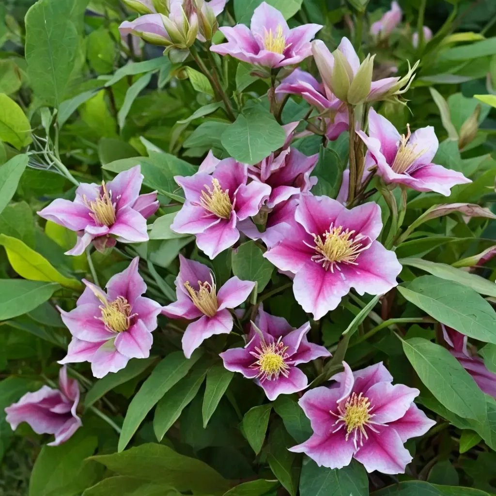 Clematis x hybrida 'Piilu'