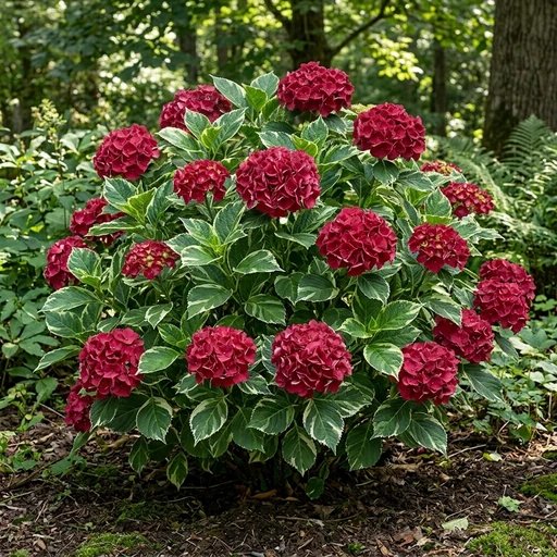 Hydrangea macrophylla hortmagitri 'Heart Throb'