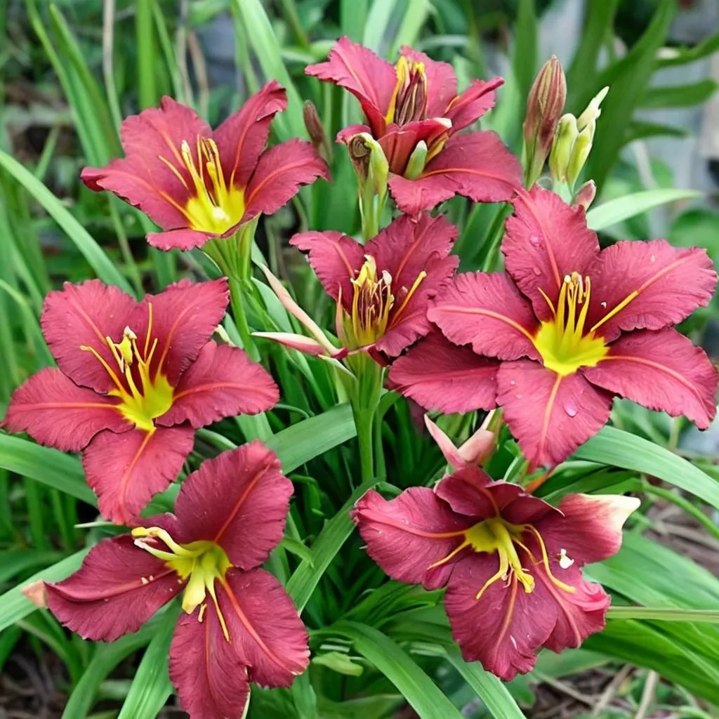 Hemerocallis x hybrida 'Ruby Stella'