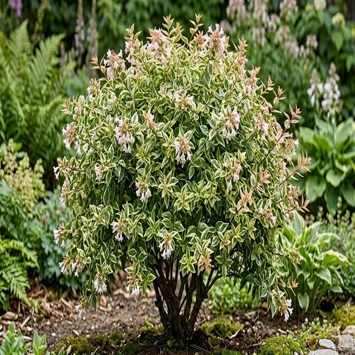 Abelia x grandiflora 'Mardi Gras'