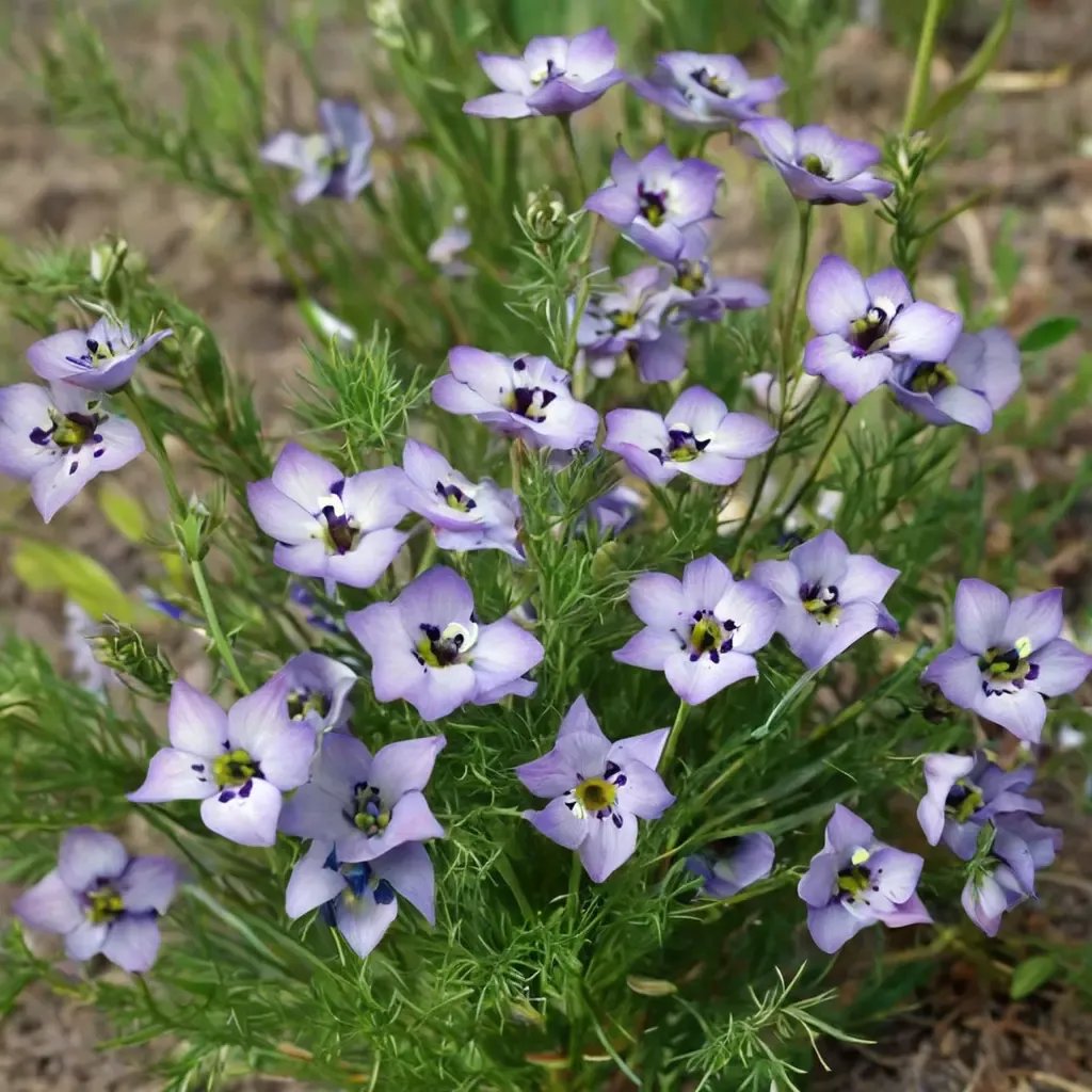 Gilia tricolor 'Bird's Eyes'