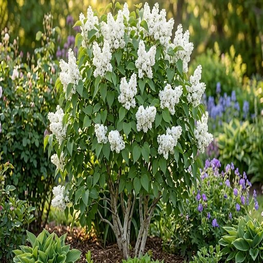 Syringa vulgaris 'Madame Lemoine'