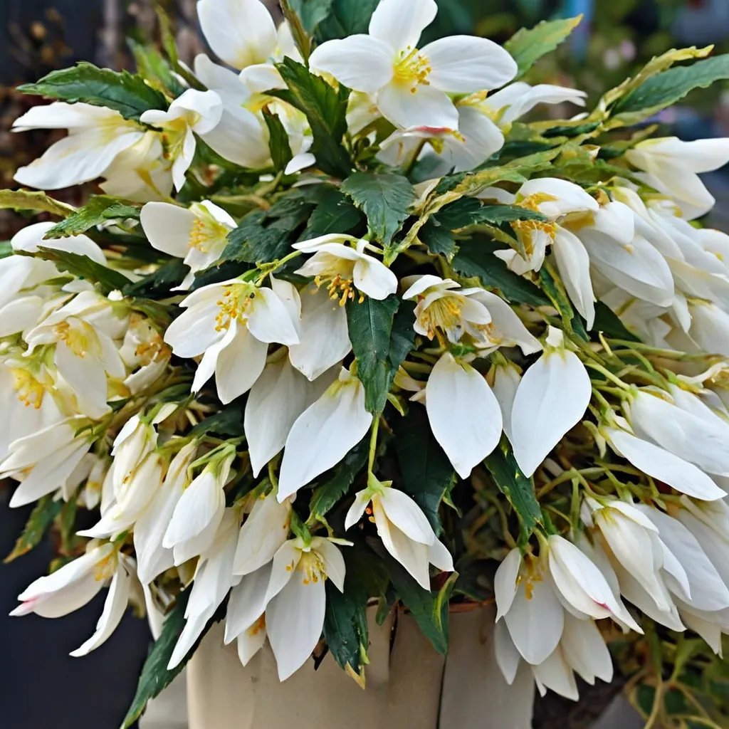 Begonia x hybrida 'Beauvilia White'