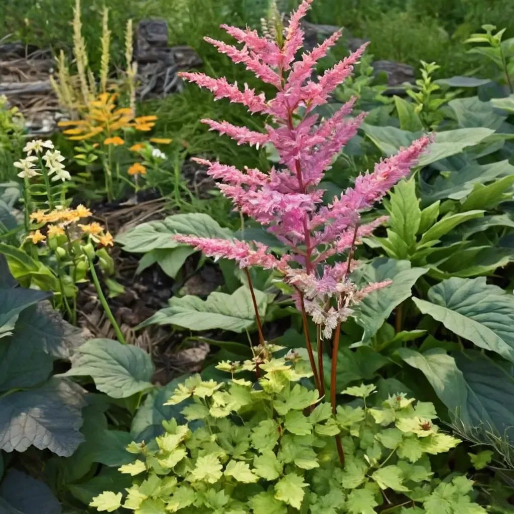 Astilbe chinensis 'Amber Moon'