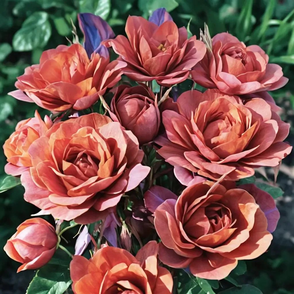 Rosa x hybrida 'Hot Cocoa'