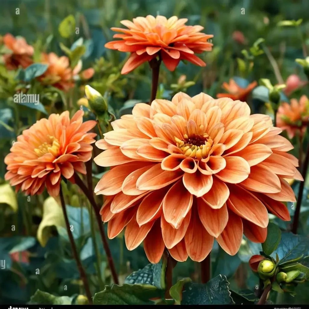Dahlia pinnata 'Jewel Orange'