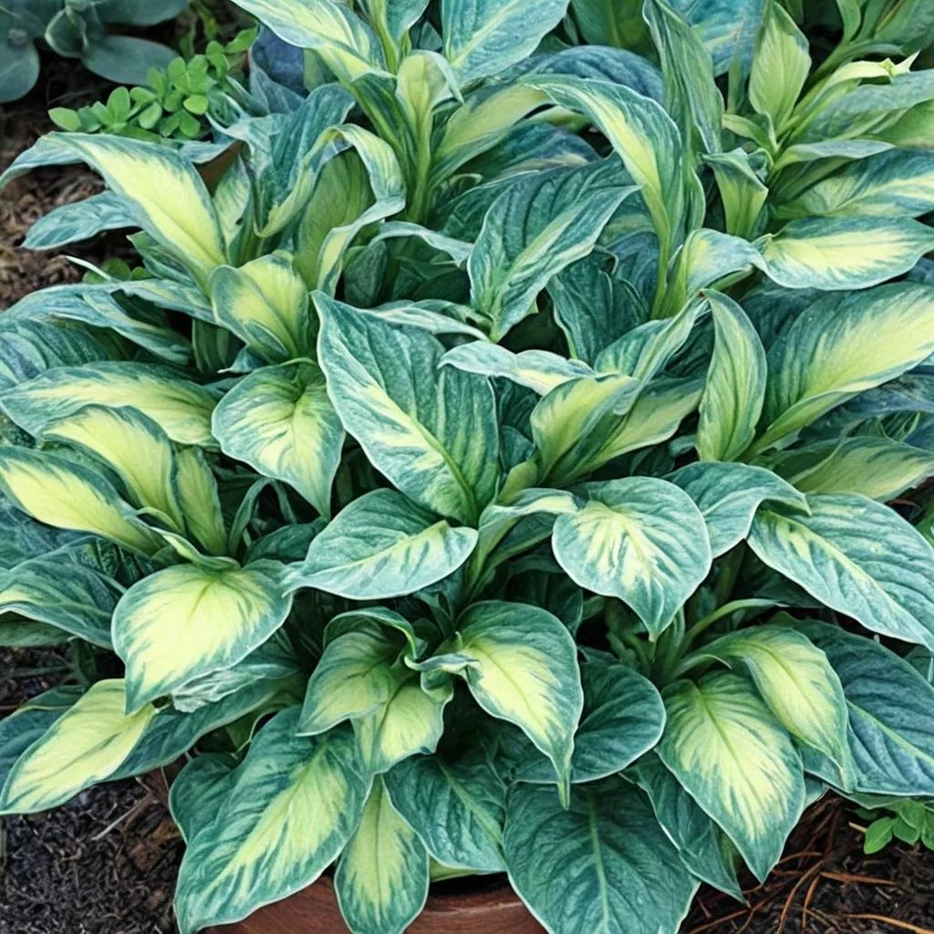 Hosta sieboldiana 'Golden Meadows'