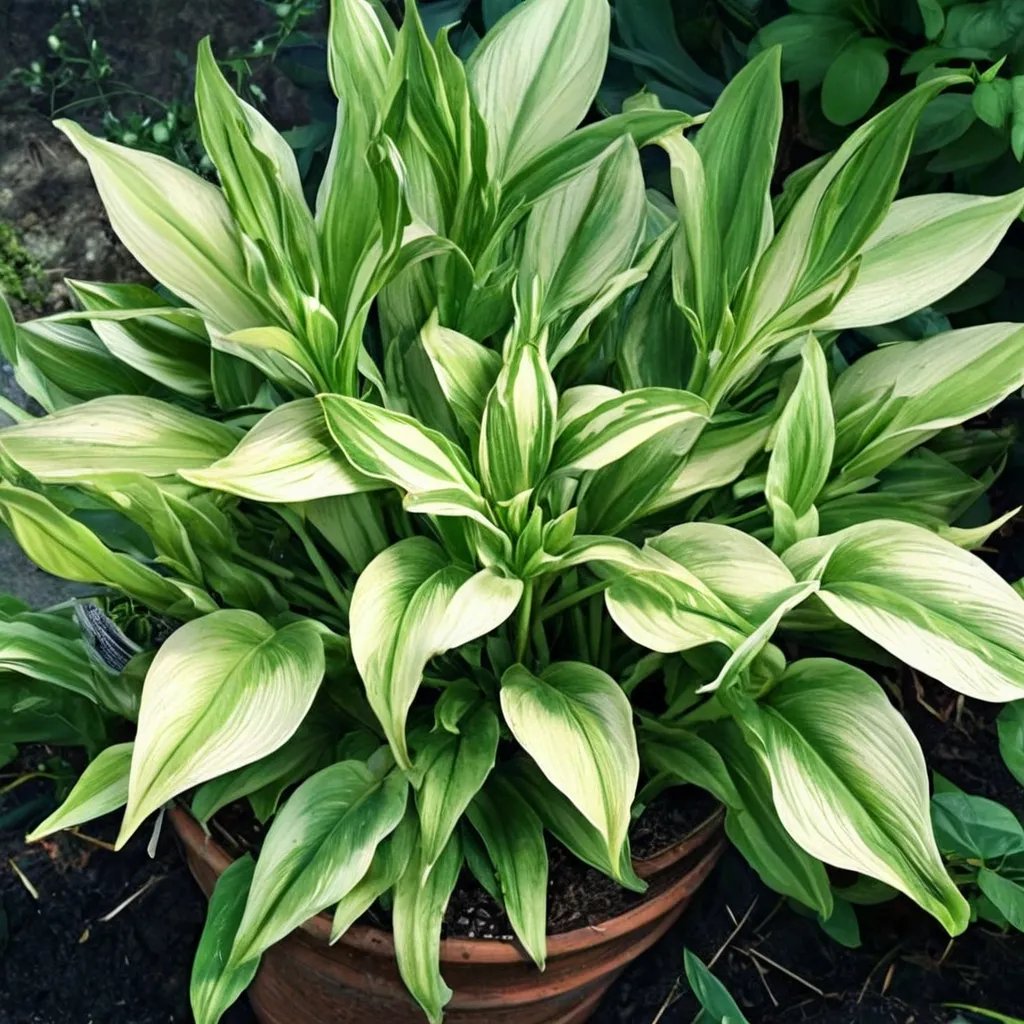 Hosta x hybrida 'Sea Thunder'