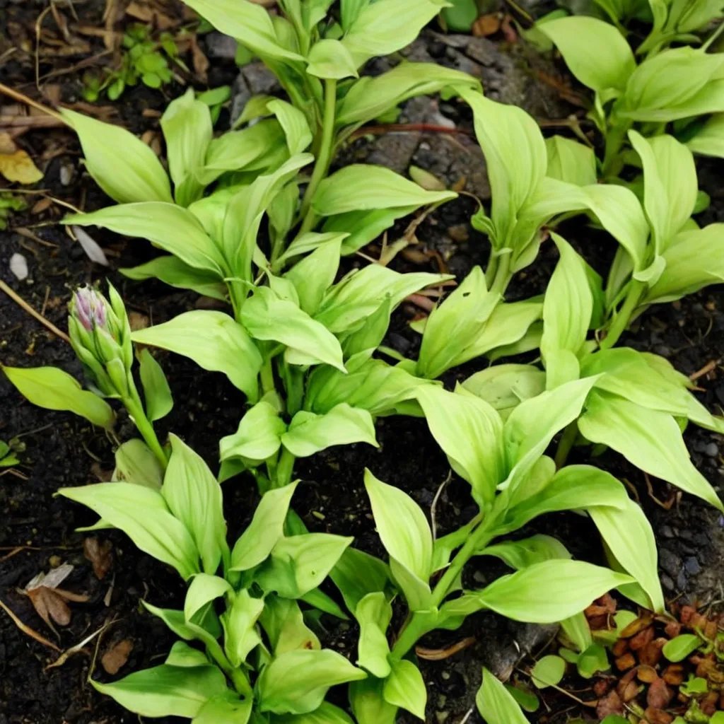Hosta x hybrida 'Feather Boa'