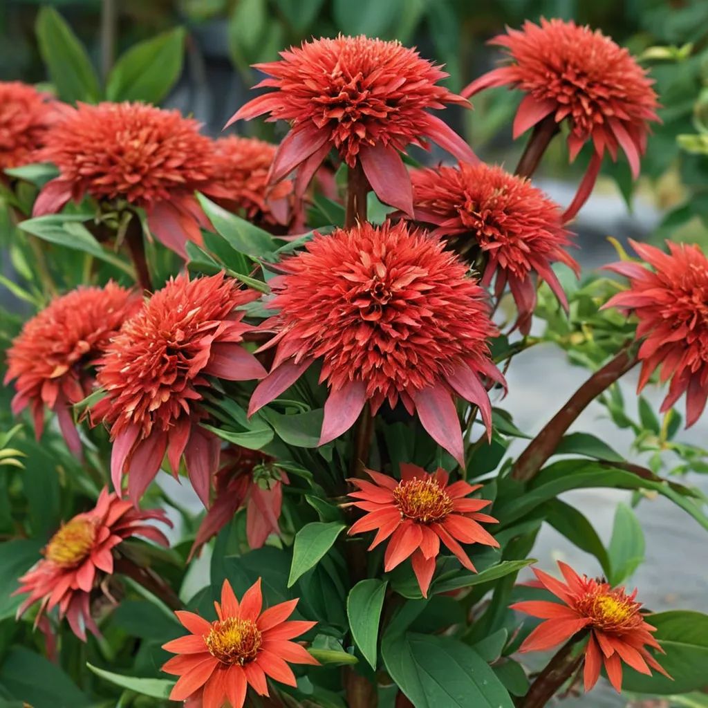 Echinacea purpurea 'Double Scoop Mandarin'