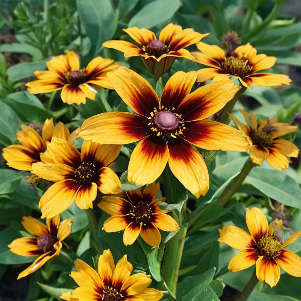 Rudbeckia hirta 'Dakota Red Shield'