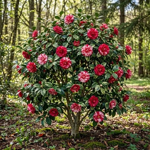 Camellia japonica 'Governor Mouton'