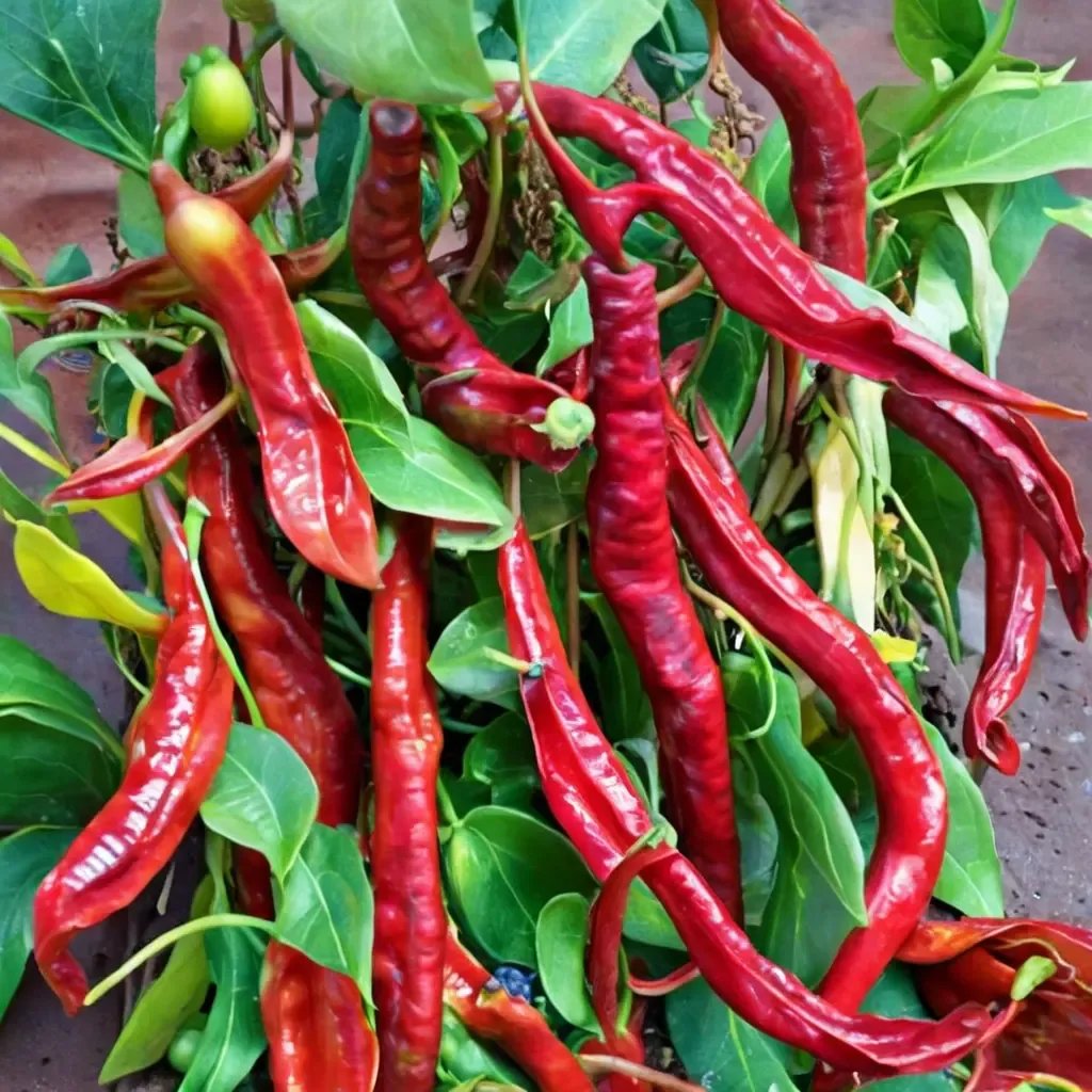 Capsicum annuum 'Jimmy Nardello's Italian Frying'