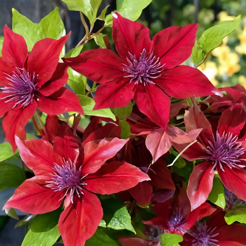 Clematis viticella 'Nubia'