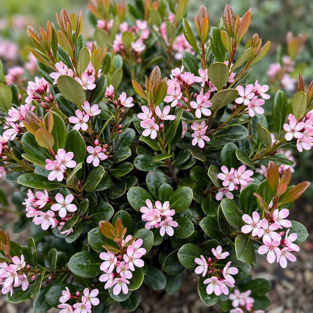 Rhaphiolepis hybrid 'Oriental Pink'