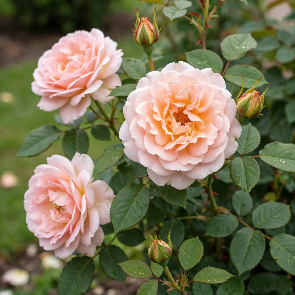 Rosa x hybrida 'Matthias Claudius Rose'