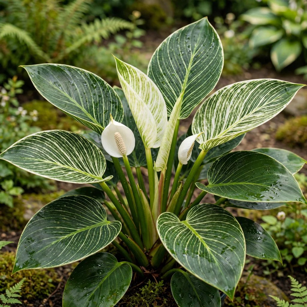 Philodendron x hybrida 'Birkin'