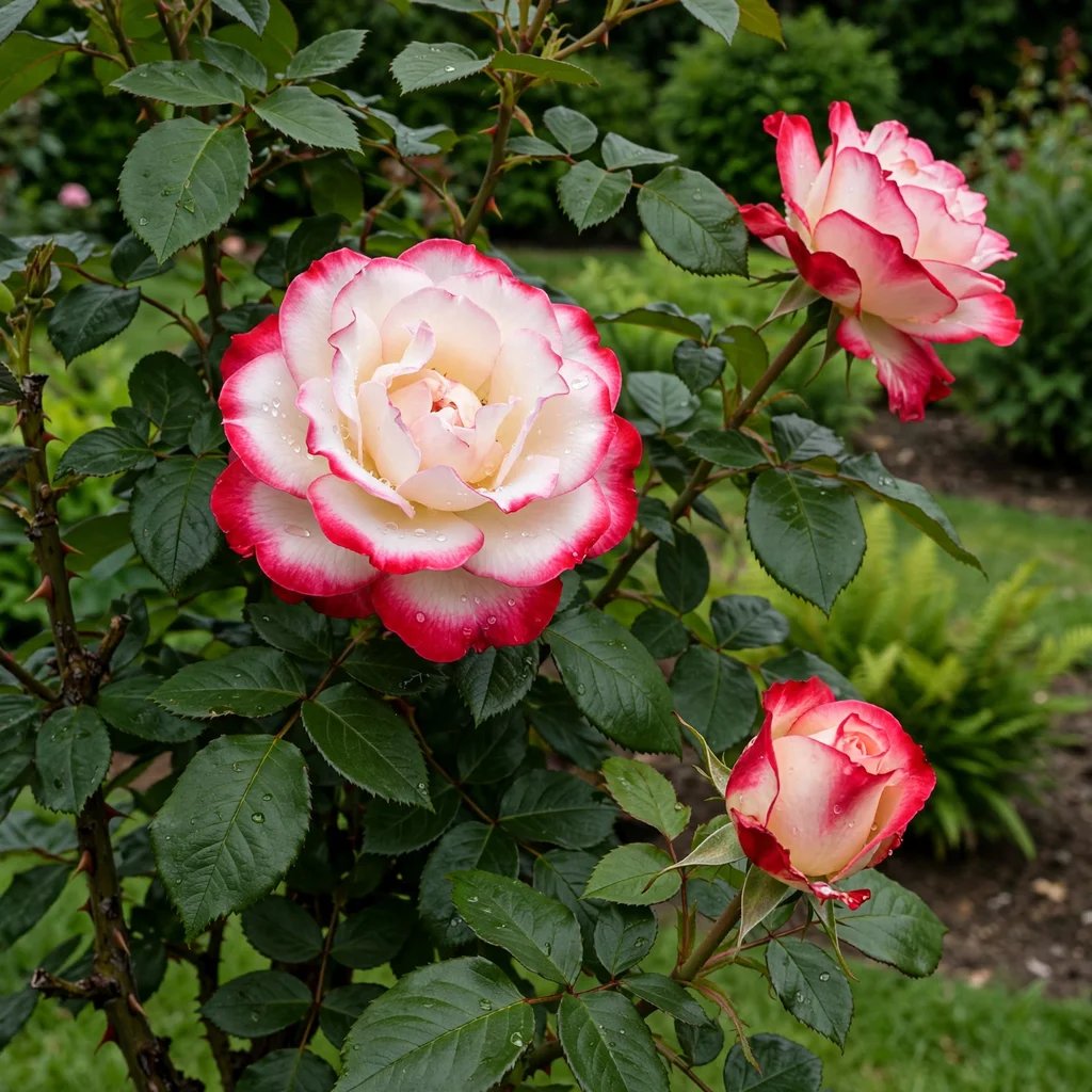 Rosa x hybrida 'Nostalgie'