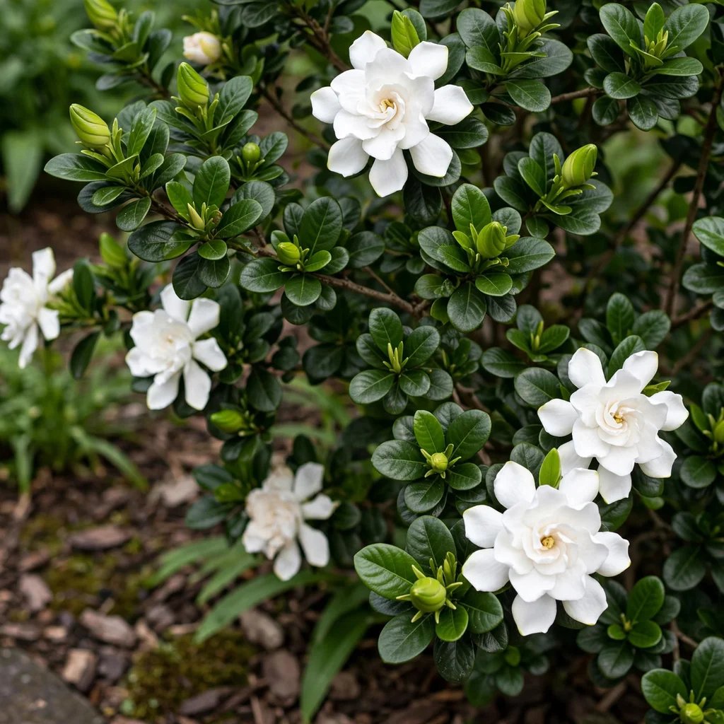 Gardenia jasminoides 'Crown Jewel'