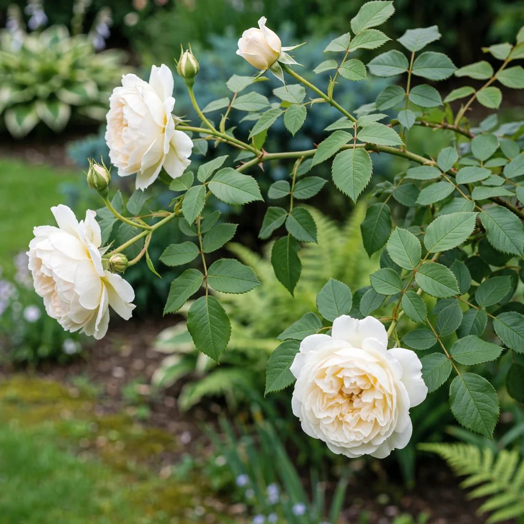 Rosa x hybrida 'Claire Austin'