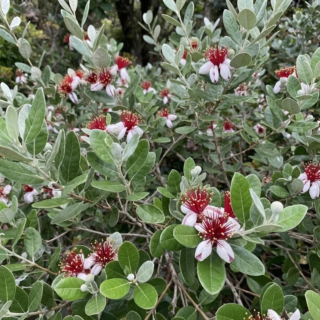 Acca sellowiana 'White Goose'