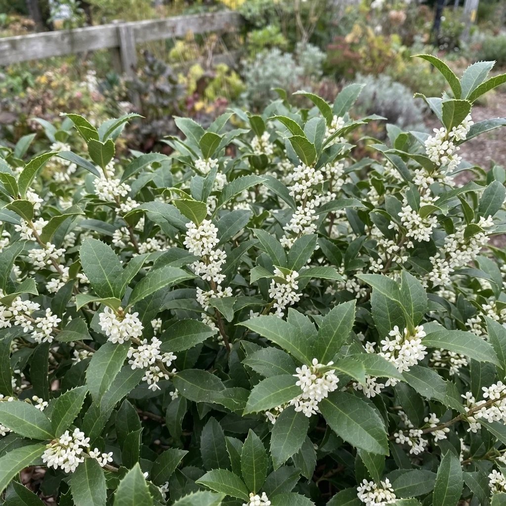 Osmanthus x fortunei 'Carl Wheeler'