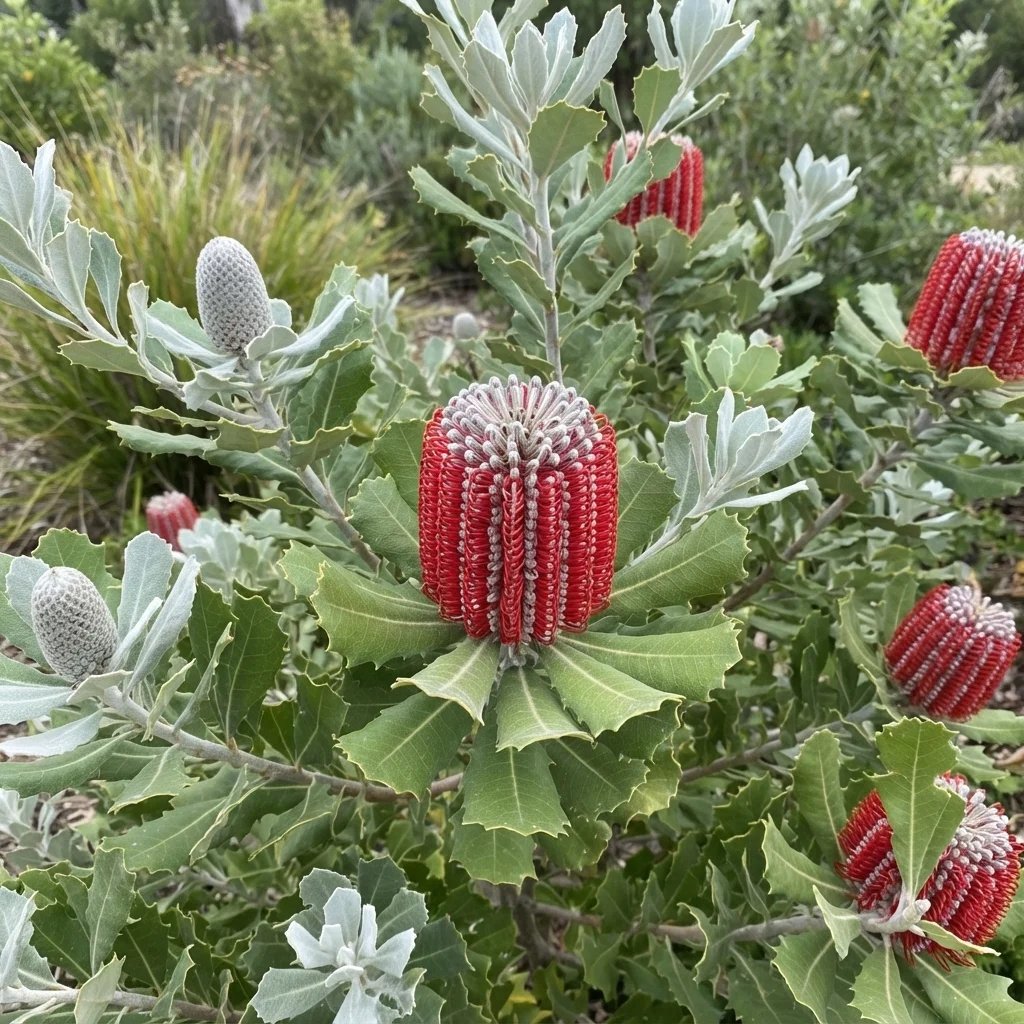 Banksia coccinea