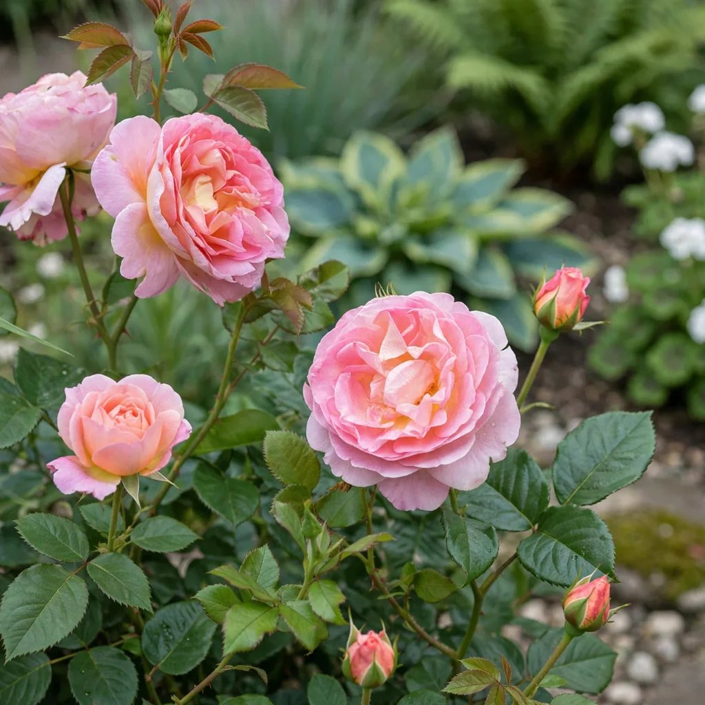 Rosa x hybrida 'Dornburger Schlossrose'
