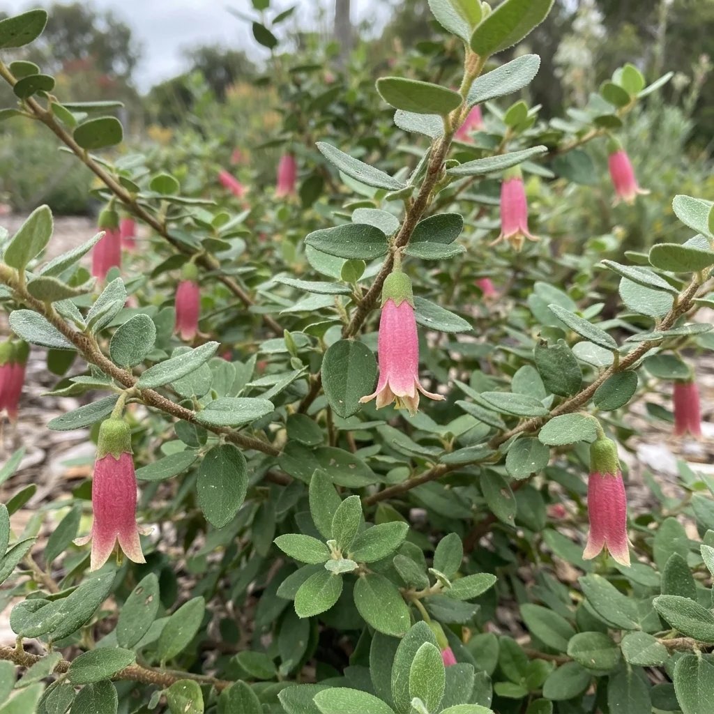 Correa pulchella × reflexa 'Dusky Maid'