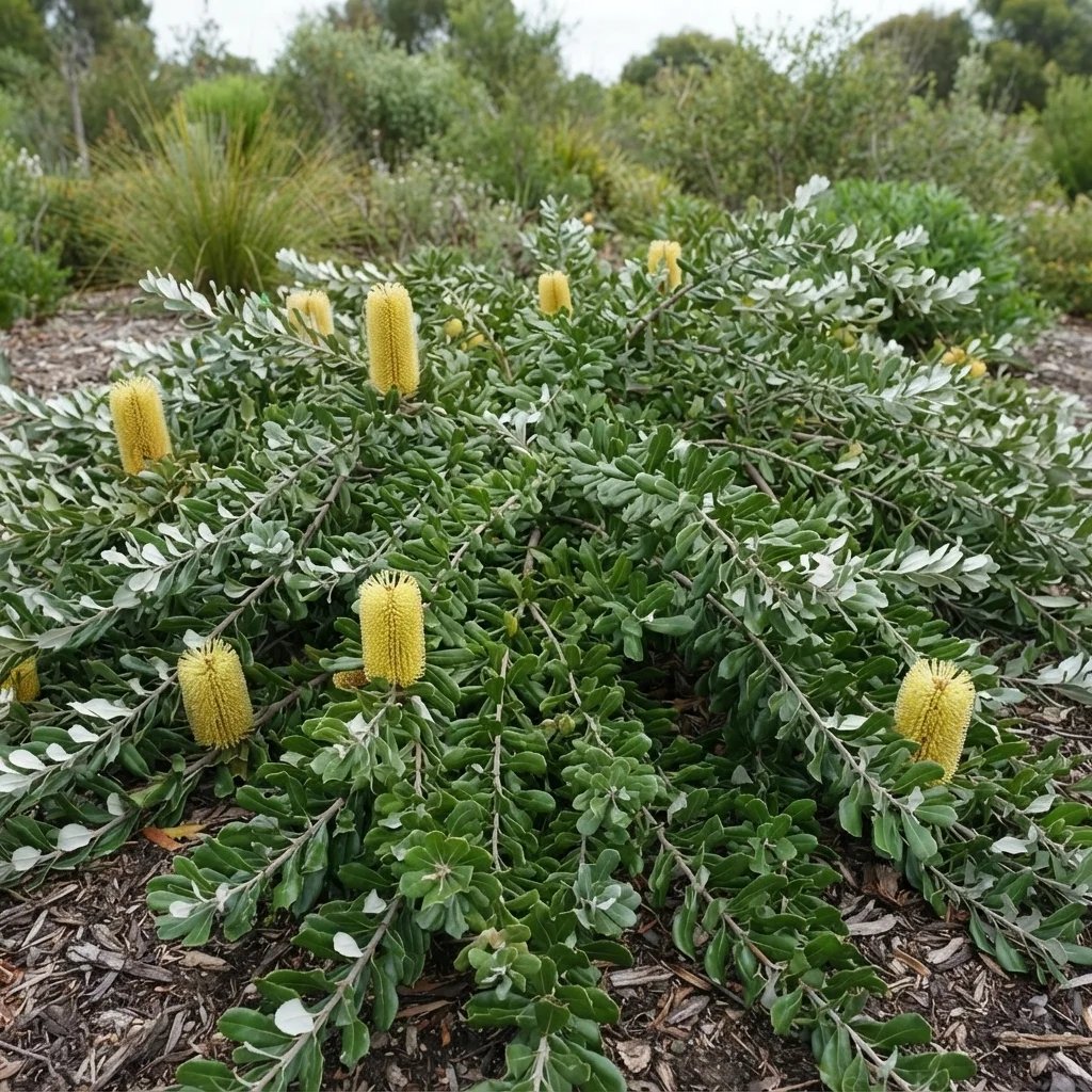 Banksia integrifolia 'Roller Coaster'